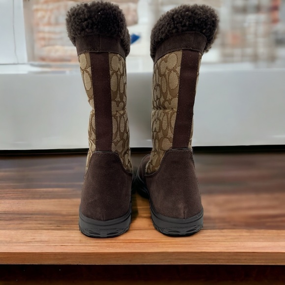 Coach Women's Sherman Signature Cold Weather Boots Size 8 B - Picture 14 of 15